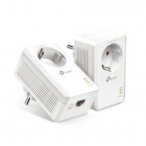 TP-Link Комплект гигабитных адаптеров Powerline AV1000 со встроенной розеткой
