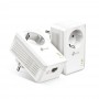 TP-Link Комплект гигабитных адаптеров Powerline AV1000 со встроенной розеткой