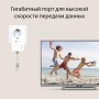 TP-Link Комплект гигабитных адаптеров Powerline AV1000 со встроенной розеткой