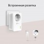 TP-Link Комплект гигабитных адаптеров Powerline AV1000 со встроенной розеткой