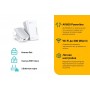 TP-Link Комплект адаптеров Powerline AV600 с поддержкой Wi‑Fi N300 TP-Link Комплект адаптеров Powerline AV600 с поддержкой Wi‑Fi N300