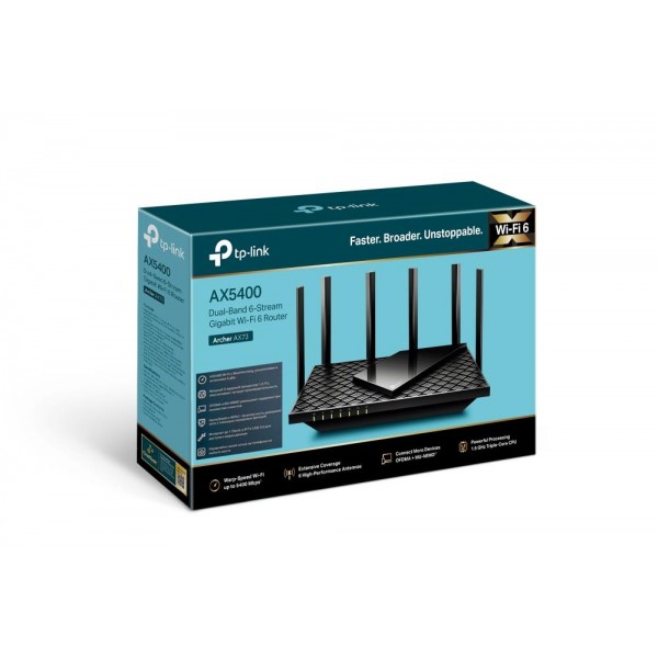 TP-Link Двухдиапазонный гигабитный Wi‑Fi роутер AX5400 с поддержкой Mesh