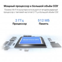 TP-Link Двухдиапазонный Wi‑Fi роутер AX6000 с портом WAN/LAN 2,5 Гбит/с и поддержкой Mesh